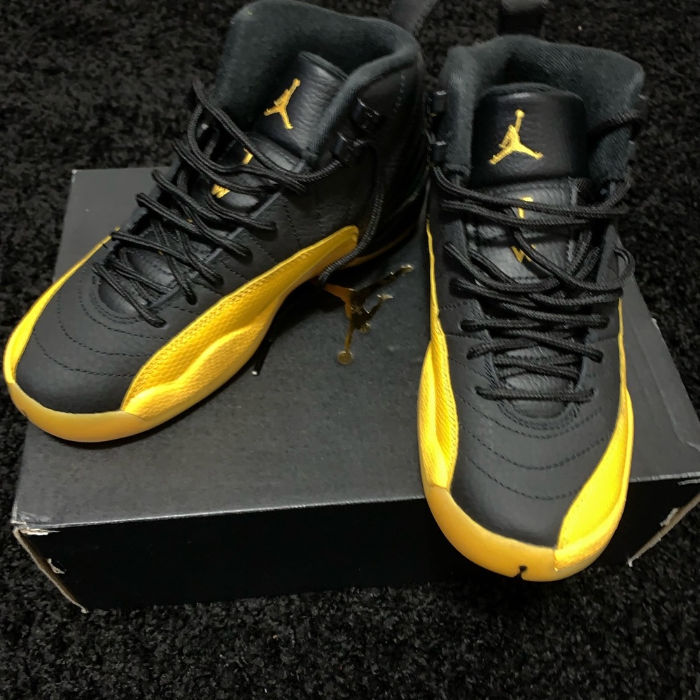Jordan 12 Black and Yellow